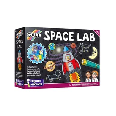 Galt Space Lab -Explore and Discover STEM Craft Kits for Kids, 12 Fun Experiments and Guide - Create Constellations, Launch a Rocket and More - Girls and Boys Childrens Science Set - Ages 6 Years Plus